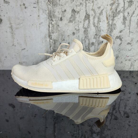 Adidas NMD R1 Women’s Running Shoes Cream Size 7 Pre-Owned - Picture 3 of 6